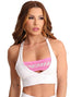 White Superhot Sports Bra Blackout TOP5554 SPF50+