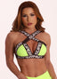 Yellow Superhot Sports Bra Blackout TOP5595 UPF50+