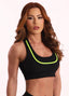 Black Superhot Sports Bra Comfy TOP5612 UPF50+