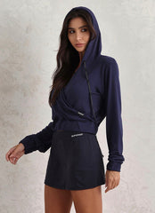 Blouse Superhot Soft Blue Navy BL5541