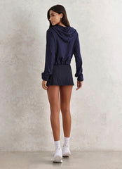 Blouse Superhot Soft Blue Navy BL5541