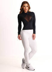 White Superhot Legging Blackout CAL5586 SPF50+