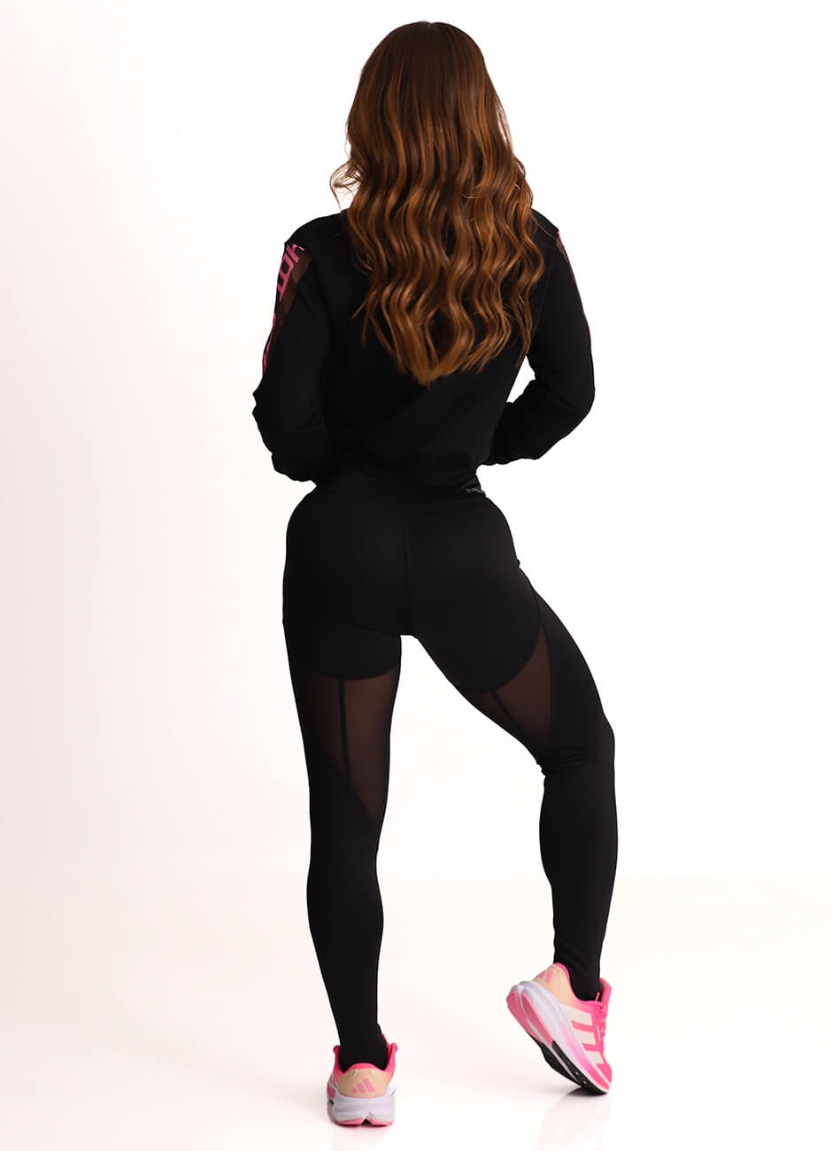 Black Superhot Legging Adaptive CAL5571 SPF80+
