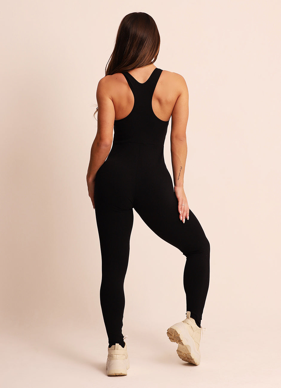 Black Superhot Overall Comfy Mac5476