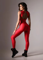 Superhot Wet Red Jumpsuit MAC5633 UPF50+ Lined and Unpadded
