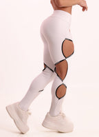 White Superhot Legging Blackout CAL5589 UPF50+