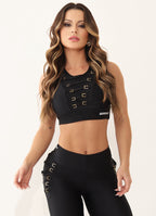 Black Superhot Sports Bra Wet+ TOP5342