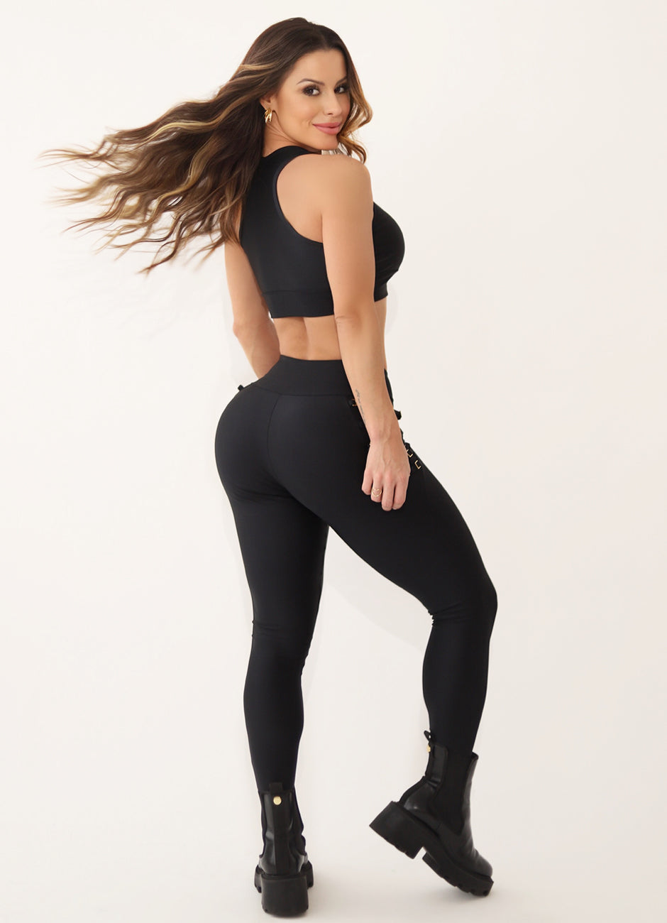 Black Superhot Sports Bra Wet+ TOP5342