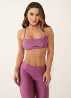 Purple Superhot Sports Bra Wet+ TOP5358 Removable Padding