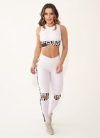 White Superhot Sports Bra Blackout TOP5377