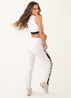 White Superhot Sports Bra Blackout TOP5377