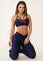 Blue Navy Superhot Sports Bra Wet+ TOP5384 Removable Padding