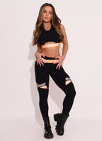 Black Superhot Sports Bra Comfy TOP5405