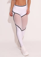 White Superhot Legging Blackout CAL5426