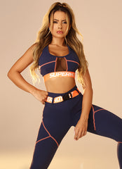 Blue Navy Superhot Legging Comfy CAL5428