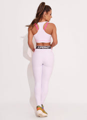 White Superhot Sports Bra Blackout TOP5437