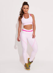 White Superhot Sports Bra Blackout TOP5437