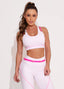 White Superhot Sports Bra Blackout TOP5437