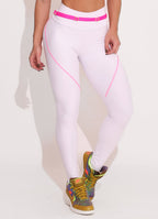 White Superhot Legging Blackout CAL5427