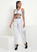 White Superhot Sports Bra Blackout TOP5444