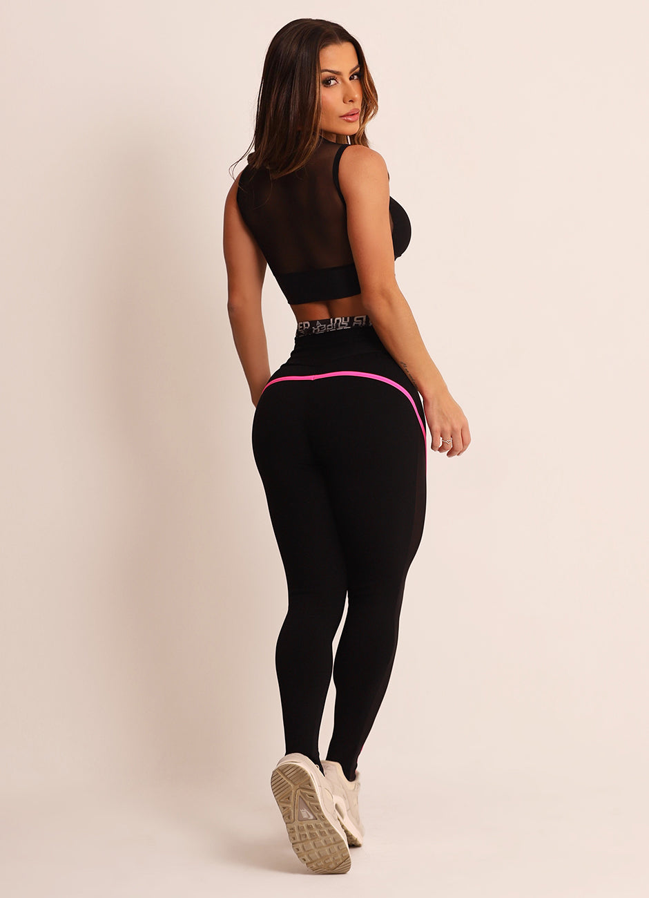 Black Superhot Sports Bra Comfy TOP5484