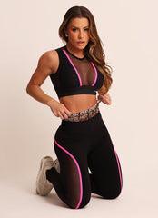 Black Superhot Sports Bra Comfy TOP5484