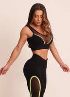 Black Superhot Sports Bra Comfy TOP5485