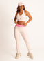 White Superhot Sports Bra Blackout TOP5502