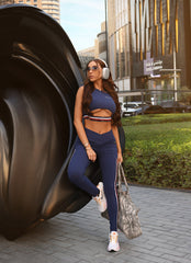 Blue Navy Superhot Sports Bra Comfy TOP5521