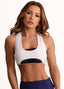 White Superhot Sports Bra Blackout TOP5549 SPF50+