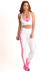 White Superhot Sports Bra Blackout TOP5554 SPF50+