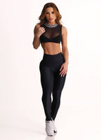 Black Superhot Sports Bra Comfy TOP5560 SPF50+