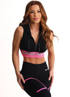 Black Superhot Sports Bra Comfy TOP5581 SPF50+