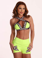 Yellow Superhot Shorts Blackout SH5596  UPF50+
