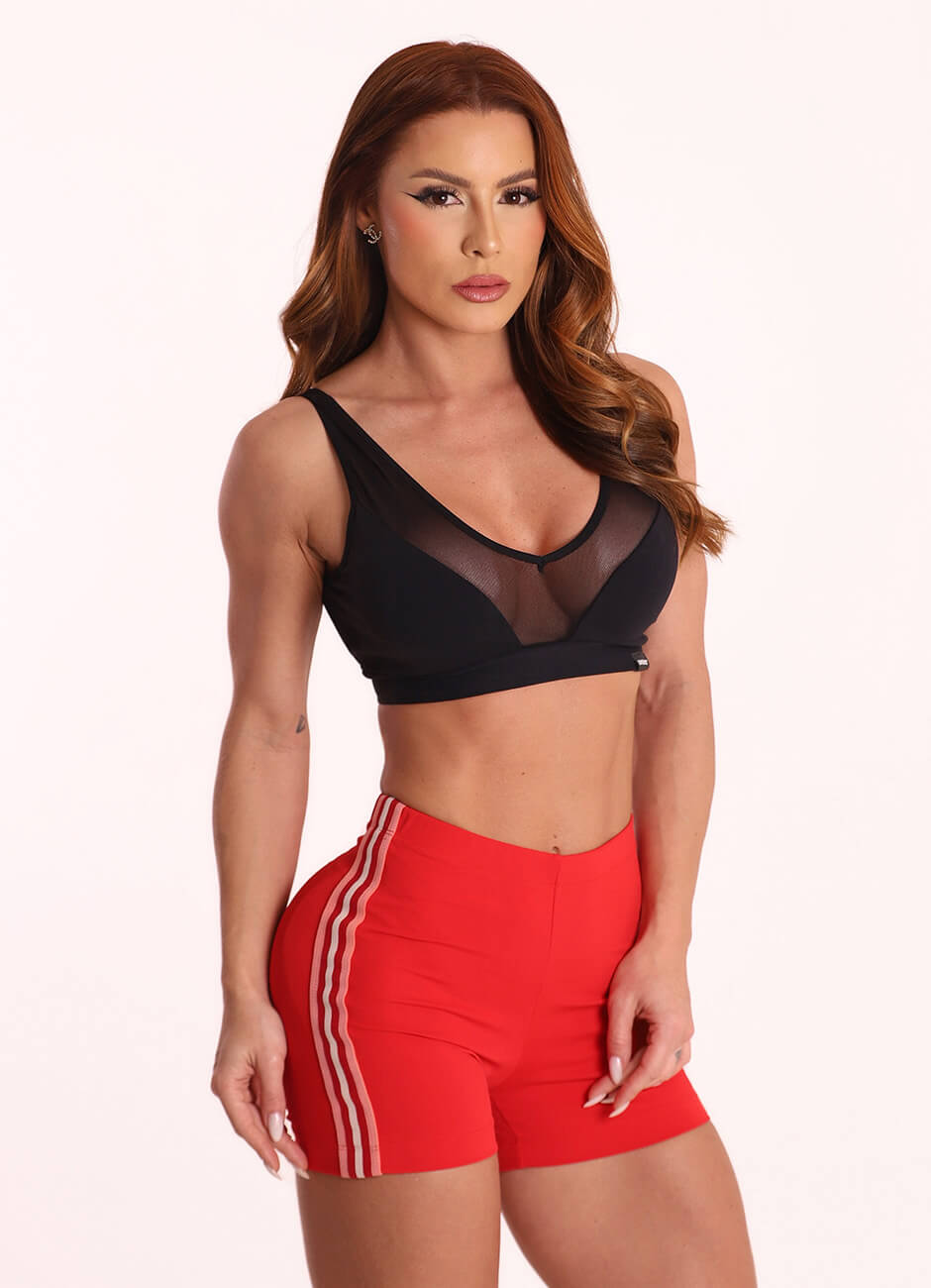 Red Superhot Legging Blackout SH5598  UPF50+