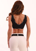 Black Superhot Sports Bra Comfy TOP5608 FPS50+