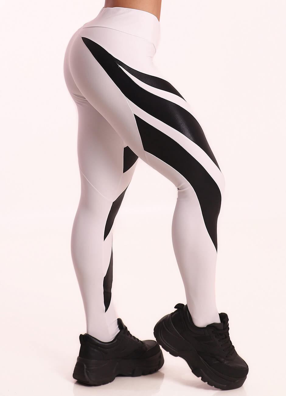 White Superhot Legging Blackout CAL5624 UPF50+