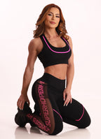 Black Superhot Sports Bra Comfy TOP5611 FPS50+