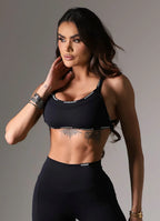 Superhot Blackout Black Leggings CAL5646 UPF50+ Mid Rise