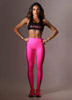Superhot + Neon Pink Leggings CAL5634 UPF50+ Mid Rise