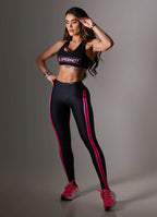 Superhot Wet+ Black Leggings CAL5635 UPF50+ Mid Rise
