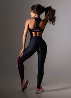 Superhot Wet+ Black Leggings CAL5635 UPF50+ Mid Rise
