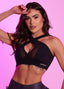 Superhot Blackout Black Sports Bra TOP5659 UPF50+