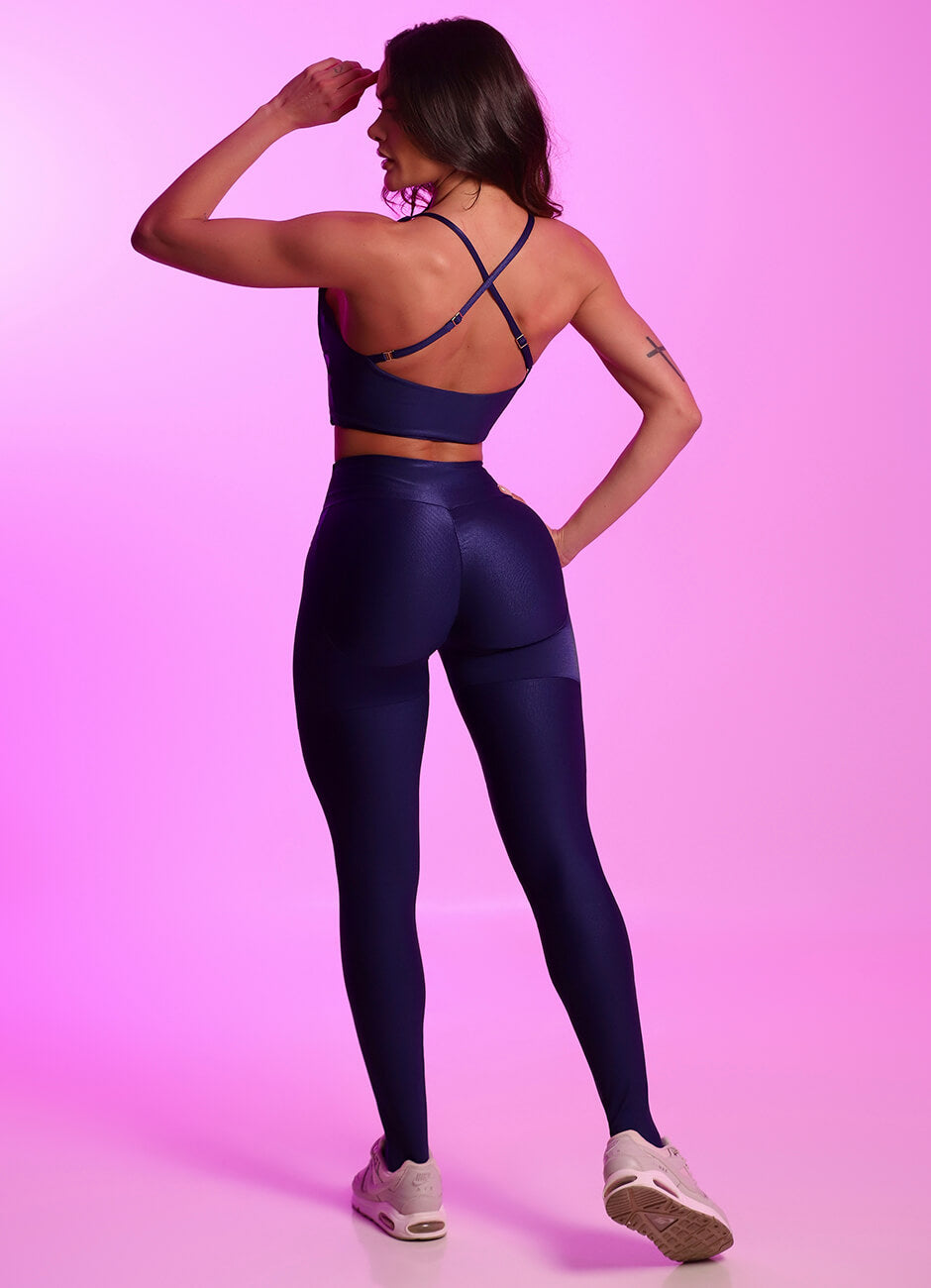 Superhot Wet+ Navy Blue Legging CAL5657 UPF50+