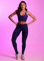 Superhot Wet+ Navy Blue Legging CAL5657 UPF50+