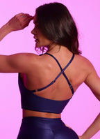 Superhot Wet+ Navy Blue Sports Bra TOP5668 UPF50+
