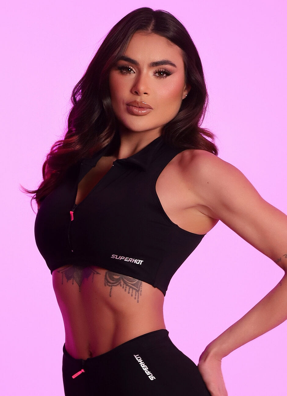Superhot Adaptive Black Sports Bra TOP5669 UPF80+ Imagen secundaria del producto
