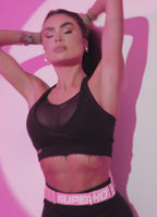 Superhot Comfy Black Sports Bra TOP5609 UPF50+