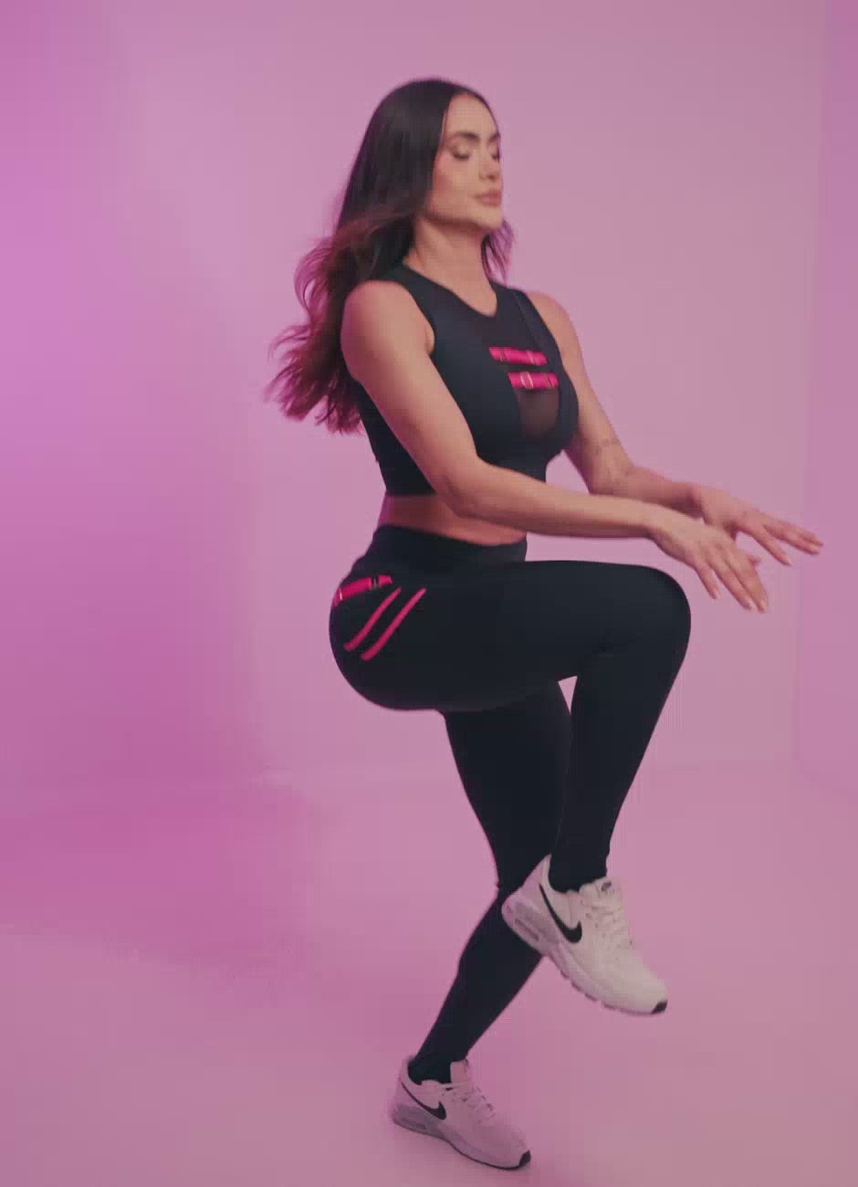 Superhot Blackout Black Legging CAL5661 UPF50+