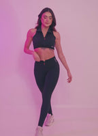 Superhot Adaptive Black Sports Bra TOP5669 UPF80+
